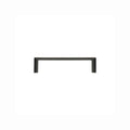 Lane 96mm Matte Black Half Round Square Handle - Zinc Alloy - 4 Pack