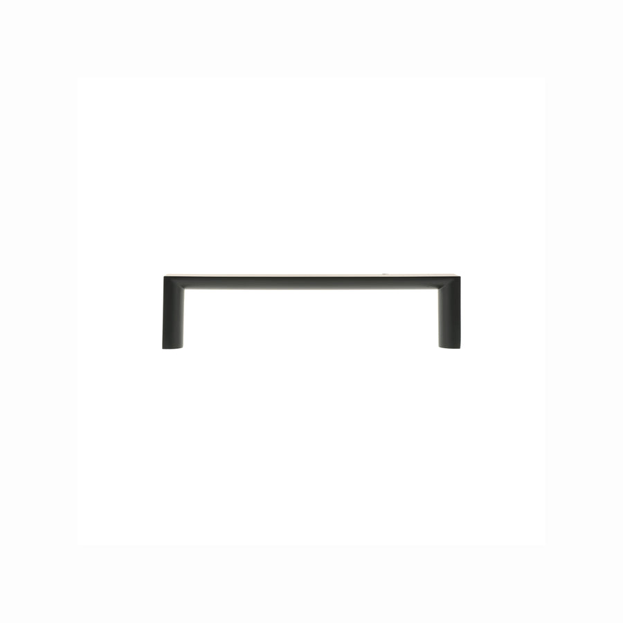 Lane 96mm Matte Black Half Round Square Handle - Zinc Alloy - 4 Pack
