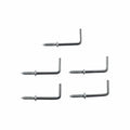 Everhang 50mm Zinc Steel Square Hooks 5 Pack Silver