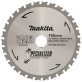 Makita 136mm 30T Metal Cutting Circular Saw Blade 20mm Bore B-15724