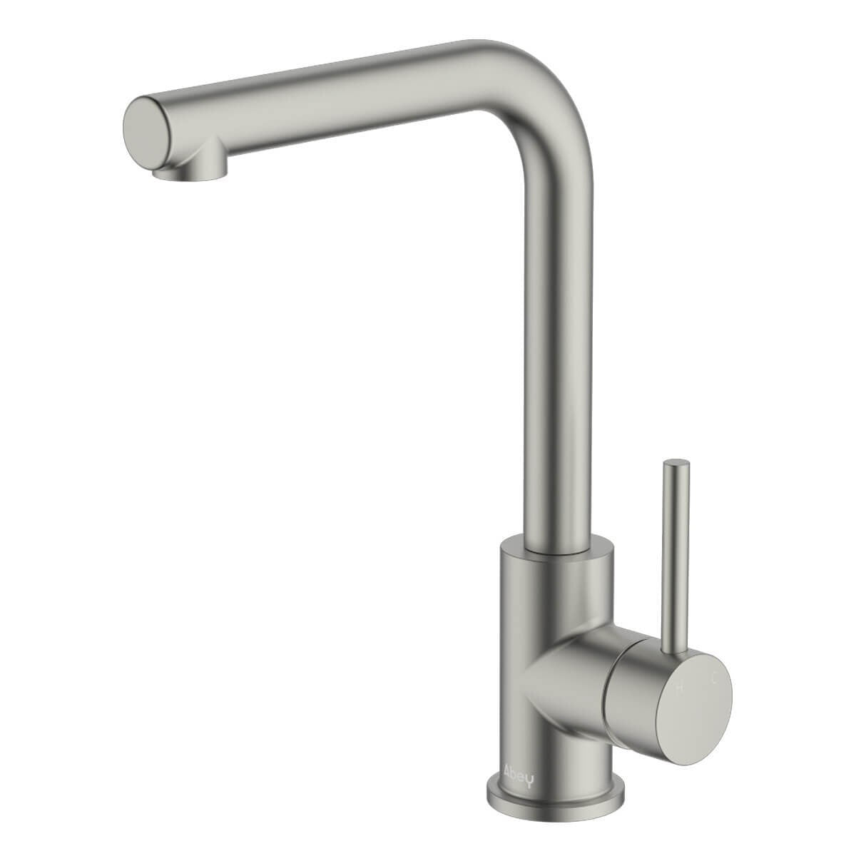 Abey Lucia Lead-Free Sidelever Mixer Tap - Brushed Nickel - 360 Degree Swivel - 3K2-BN-LF