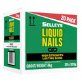Selleys Liquid Nails Original Construction Adhesive 320g - 20 Pack, Paintable Multi-Purpose Bond
