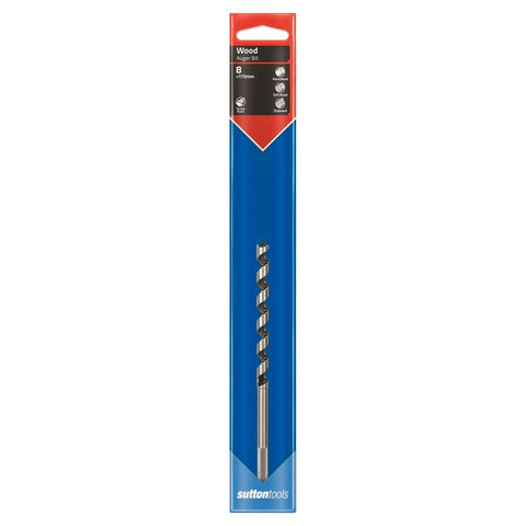 Sutton Tools Short Auger Bit 170 x 8mm Steel Fast Drilling - SuperSaverAU - view 1