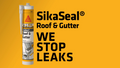 Sika SikaSeal Roof & Gutter Silicone Sealant 300ml, Translucent UV Resistant