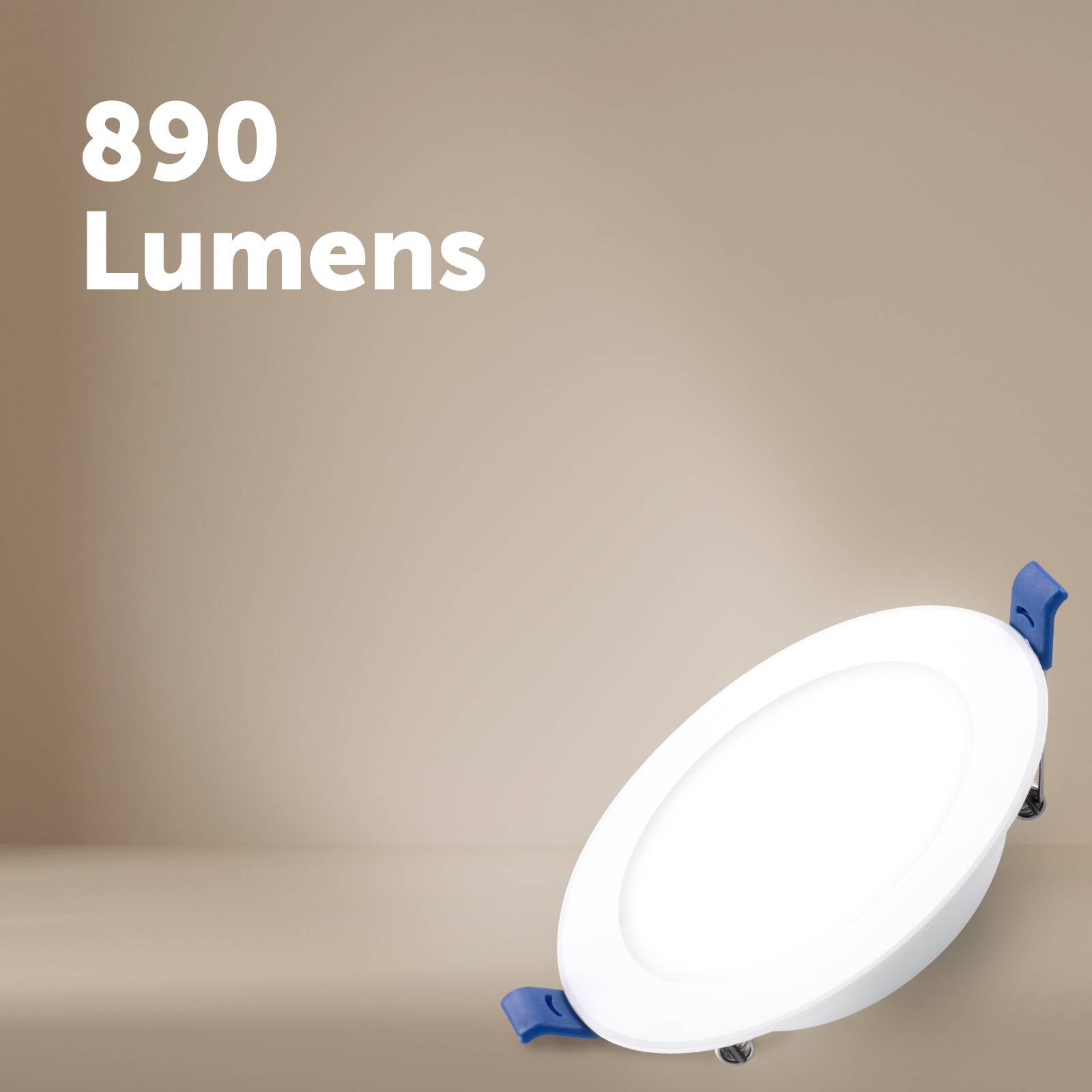 DETA X8 92mm MultiPower Tri-Colour Dimmable LED Downlight, Metal Indoor DET718