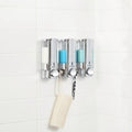 Better Living Aviva 300ml Triple Chamber Shower Dispenser Chrome ABS