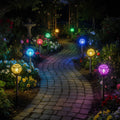Click Crystal Solar LED Pathway Light Stainless Steel