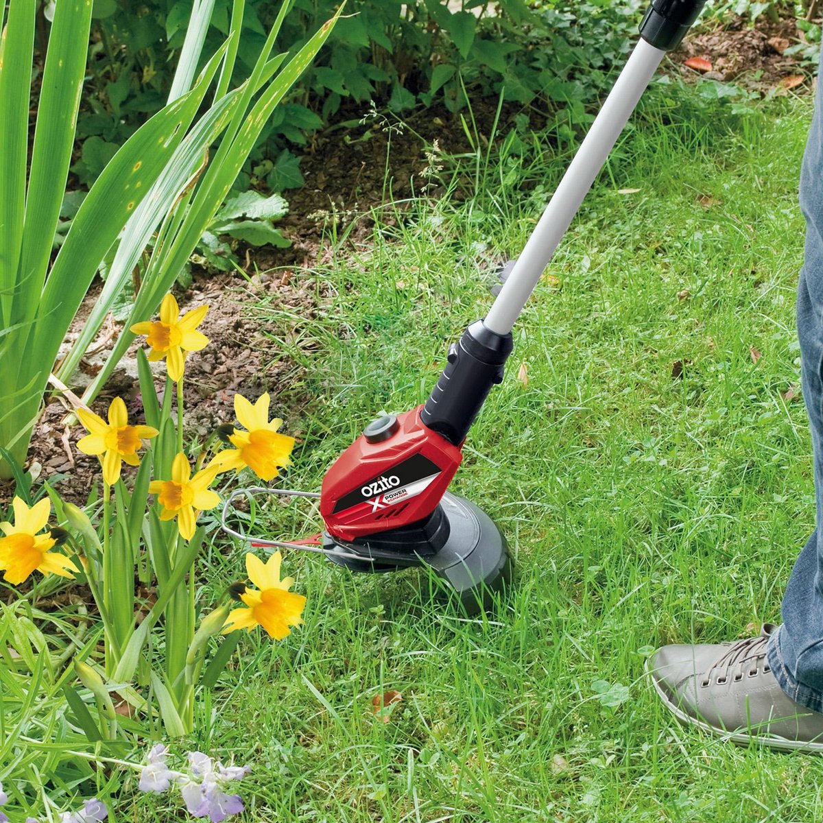 Ozito PXC 18V Cordless Grass Trimmer 240mm Metal Plastic Lightweight - SuperSaverAU - view 3