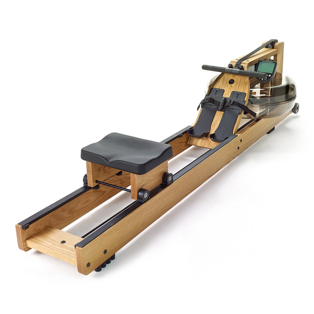Waterrower oak rowing machine - S4 Performance Monitor - Appalachian hardwood - battery powered - WR-230