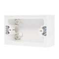 HPM Weatherproof Surface Mounting Block, 41mm Deep, White ABS, for Powerpoints & Switches