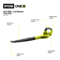 Ryobi Cordless Garden Blower - 245km/h - Plastic - Lightweight - SuperSaverAU - view 2