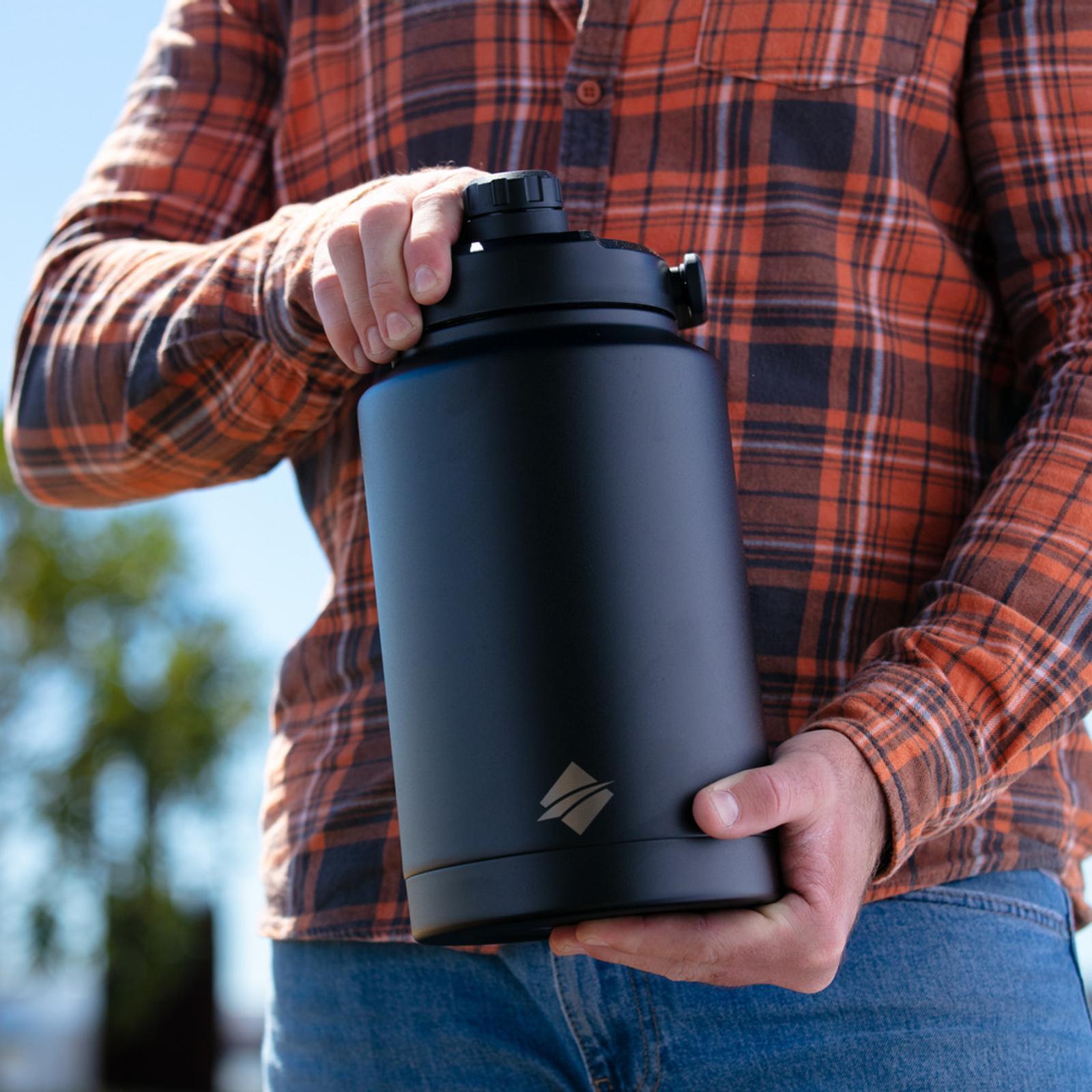 OZtrail 3.7L 18/8 Stainless Steel Insulated Drink Jug Matte Charcoal