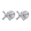 Shaw Mason Chrome 1/2 Turn Easy Clean Wall Top Assembly Pair - 67mm x 117mm - Durable - SuperSaverAU - view 1