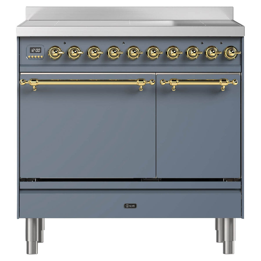 ILVE Nostalgie 90cm Electric Double Oven Freestanding - 65L and 43L Ovens, Energy Class A+ - PDI096QNE3-BGG