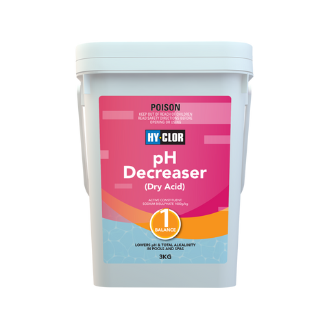 Hy Clor pH Decreaser - 3kg - Sodium Bisulphate - Powerful Control - SuperSaverAU - view 1