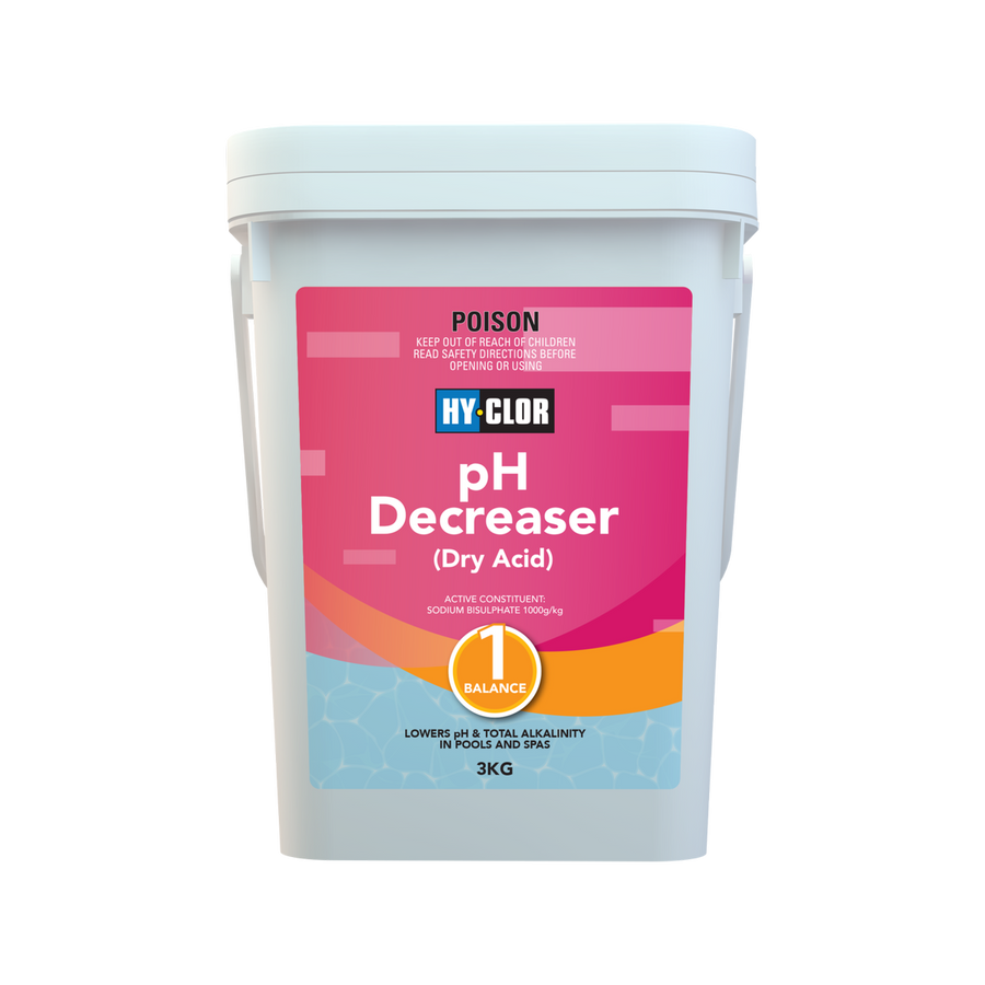 Hy Clor pH Decreaser - 3kg - Sodium Bisulphate - Powerful Control - SuperSaverAU - view 1