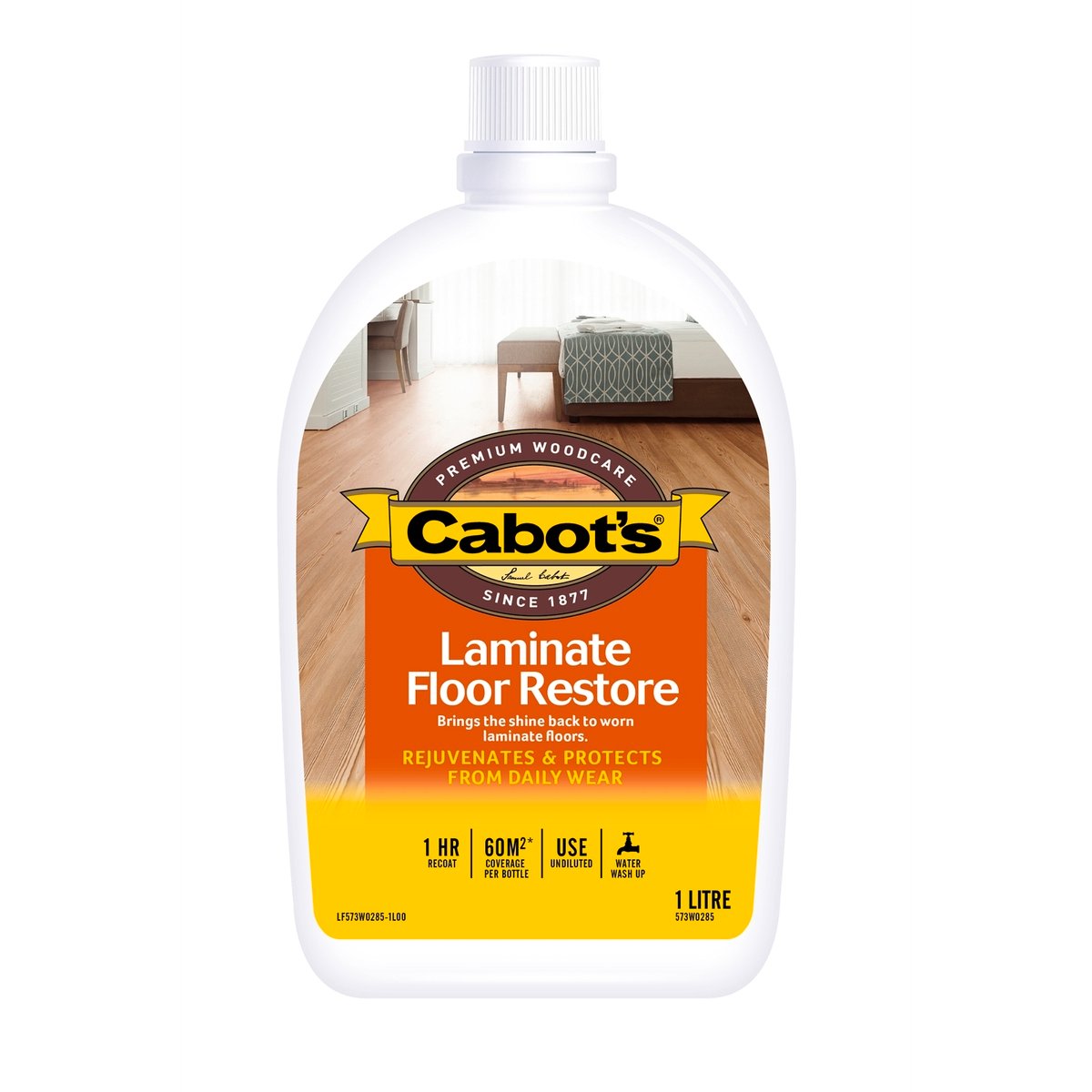 Cabot's Laminate Floor Restore - 1L - Water Based - Easy Application - SuperSaverAU - view 1
