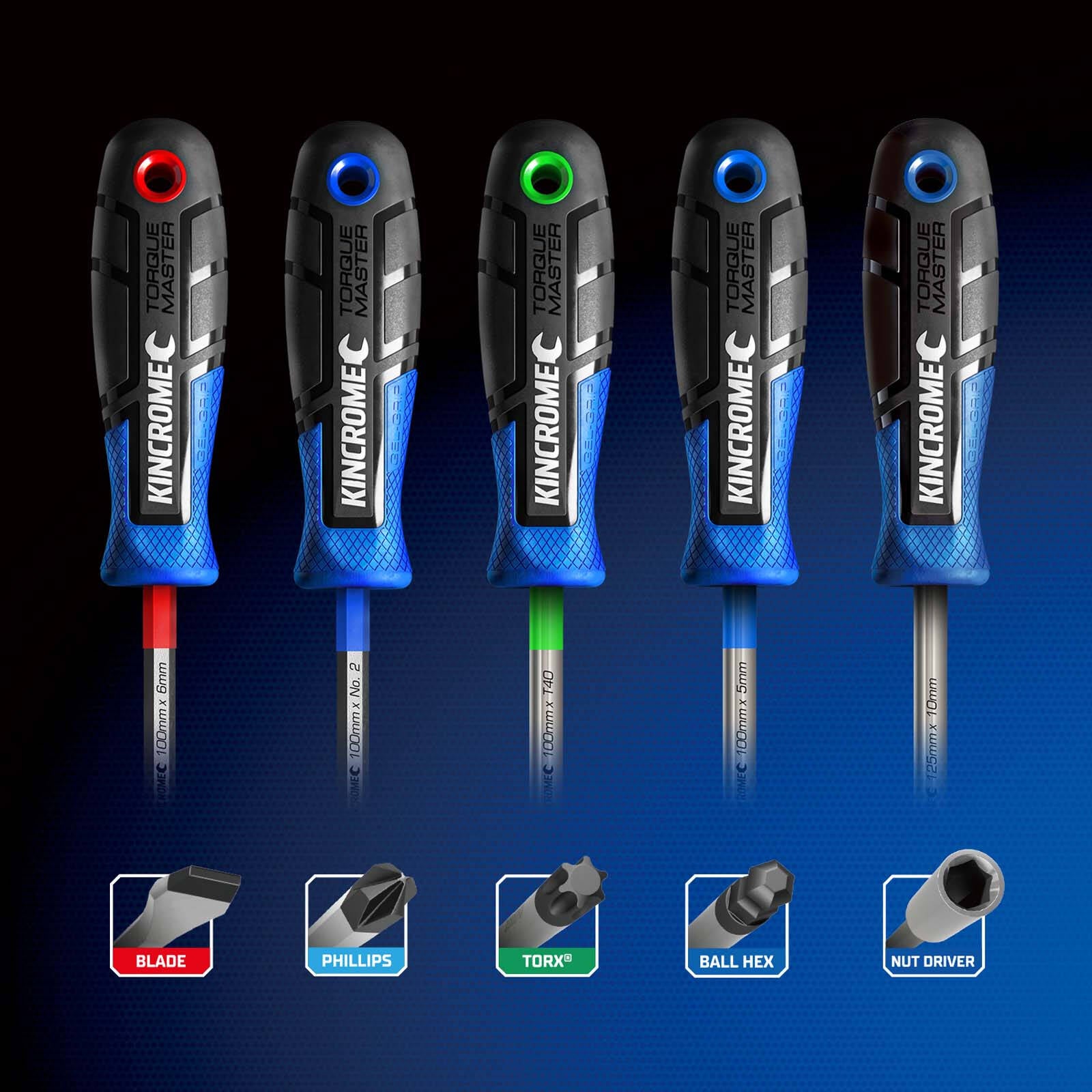 Kincrome TorqueMaster Ball-Hex Screwdriver 6 x 125mm