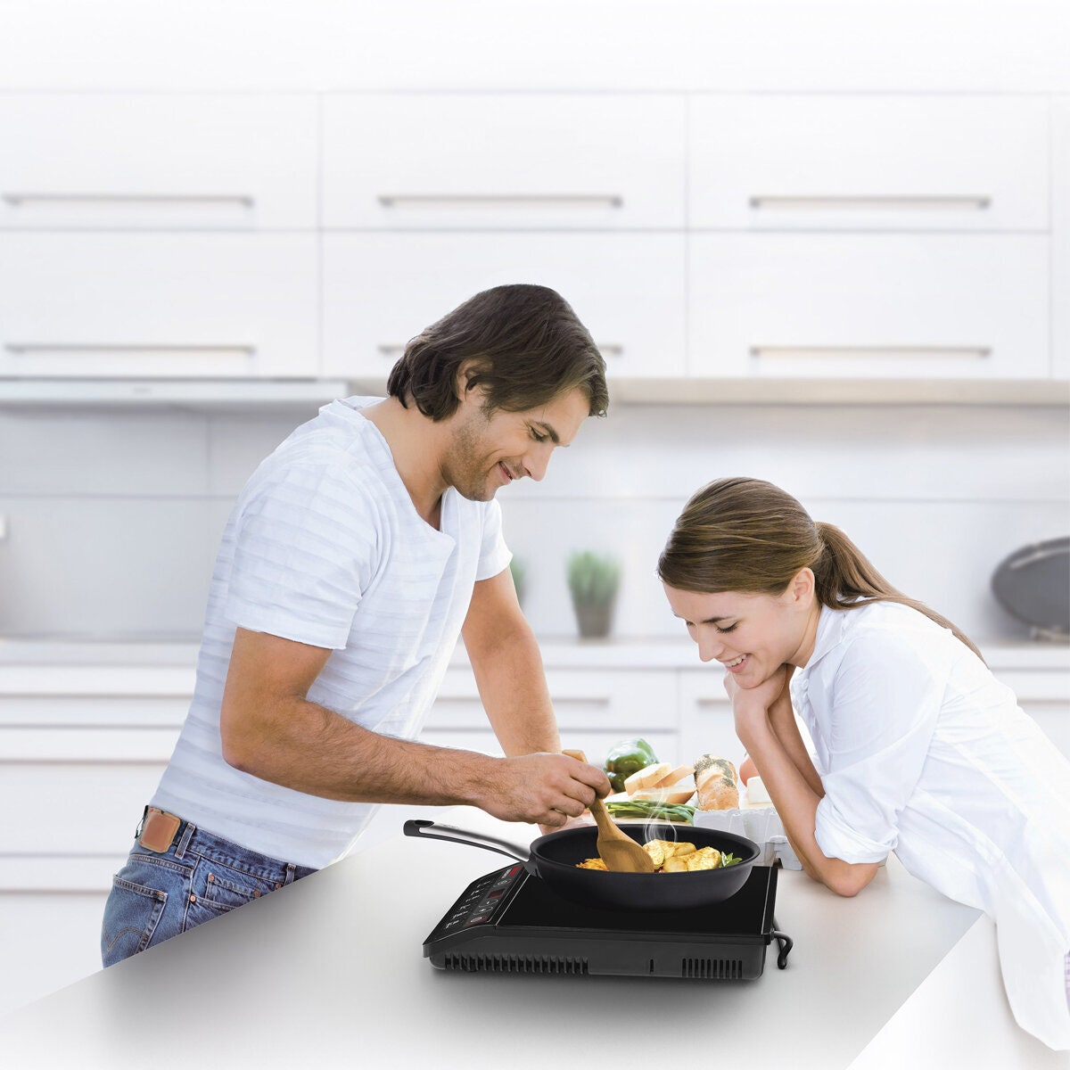 Tefal Express portable induction cooktop - 6 cooking functions, Boost mode, 10 heating levels - IH720860