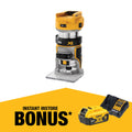 DeWALT 8mm 18V XR Li-Ion Brushless Variable Speed Router Skin Only DCW600N-XJ