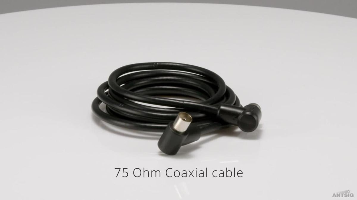 Antsig 2m Black Right Angled Coaxial Cable - RG6 - Shielded - 75 Ohm - SuperSaverAU - view 5