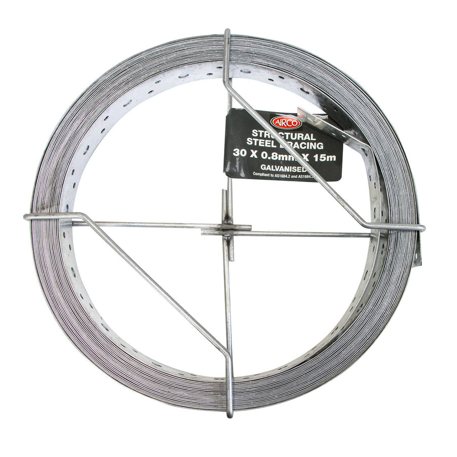 Airco 30 x 0.8mm x 15m Structural Galvanised Strapping