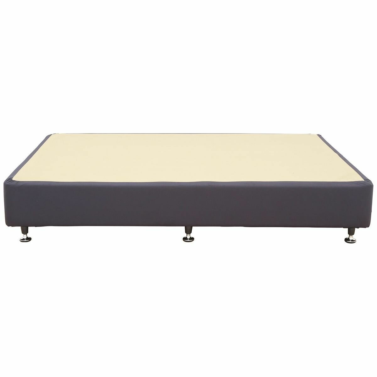 A.H. Beard Designer Queen Bed Base - Charcoal, Casual Style, 100mm Levelling Feet Included - FODEB5BQUE