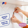 Permastik Small Stainless Steel Kitchen Hooks - 6 Pack