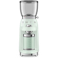 Smeg 50's retro style coffee grinder - pastel green - 30 grind levels - 350g hopper - CGF01PGAU