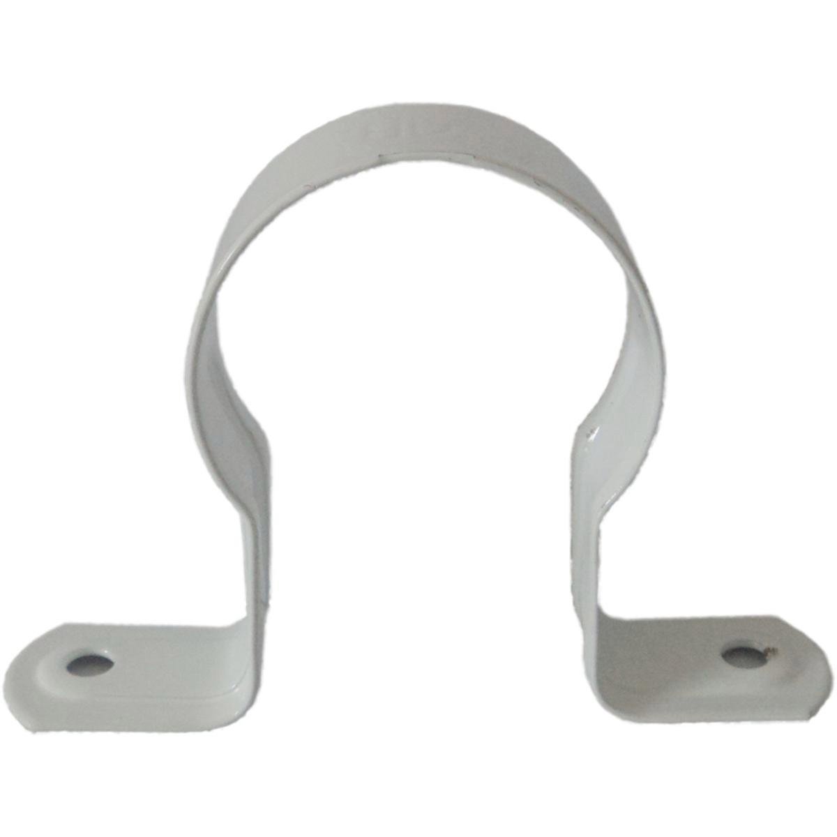 Kinetic Saddle Stand Off Clips 40mm White Iron 5 Pack Secure Pipes - SuperSaverAU - view 1