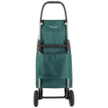 Rolser I-Max 2-Wheel Folding Trolley - Drawstring Bag, Aluminium Chassis, Green - R-IMX304-1076