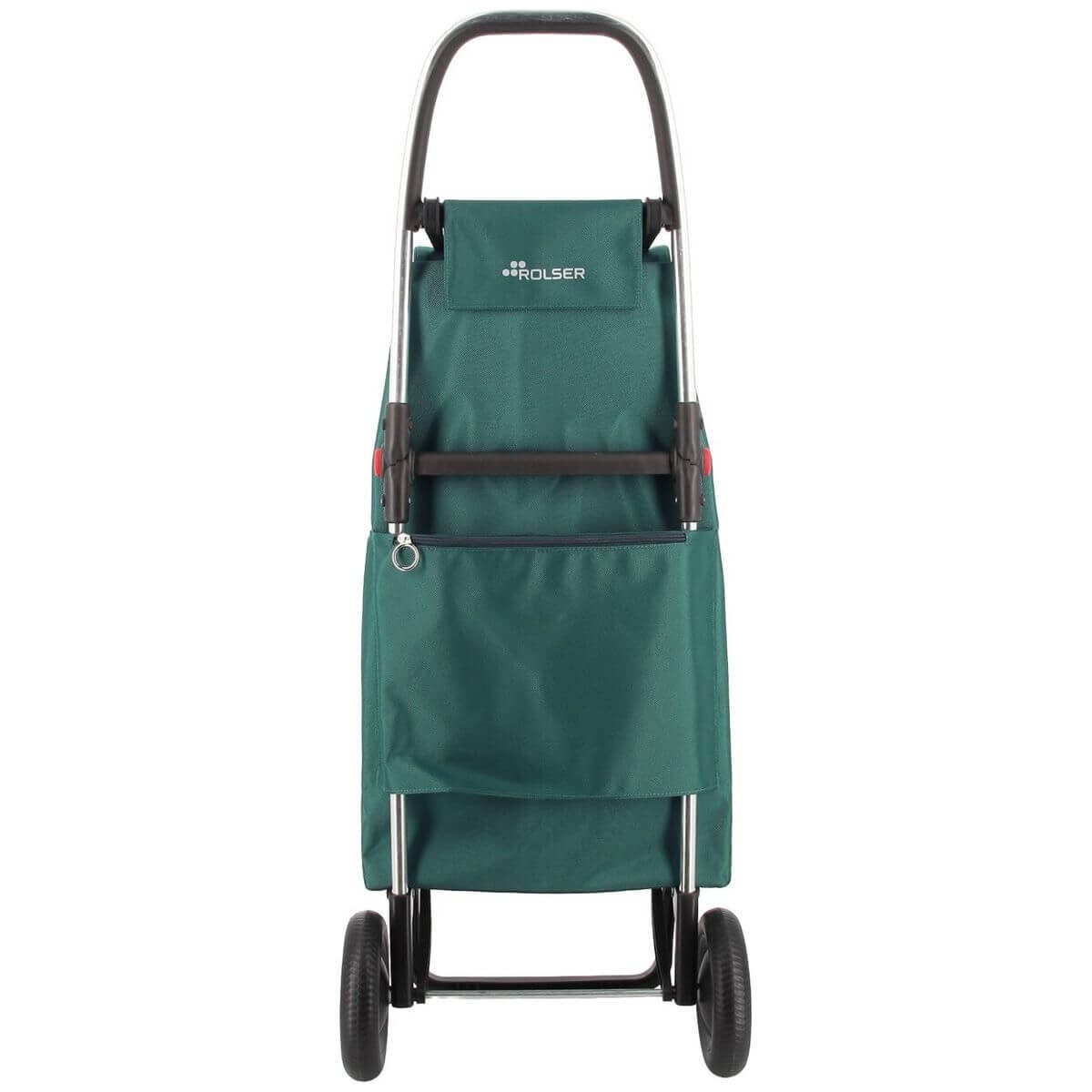 Rolser I-Max 2-Wheel Folding Trolley - Drawstring Bag, Aluminium Chassis, Green - R-IMX304-1076