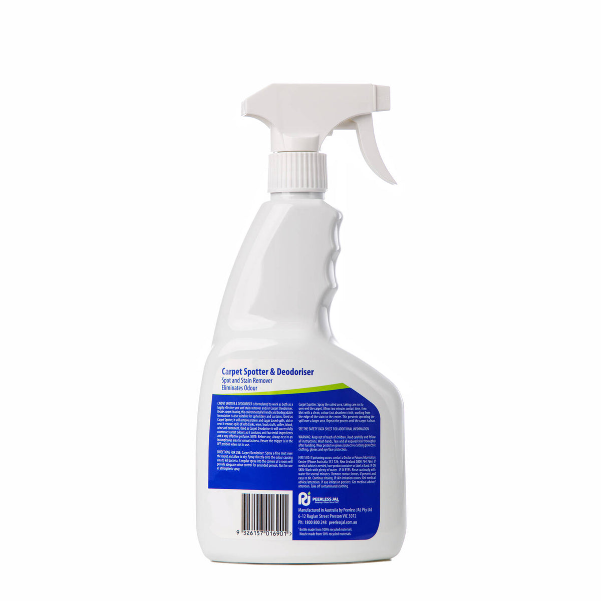 Peerless JAL 750ml Anti Bacterial Carpet Spotter and Deodoriser