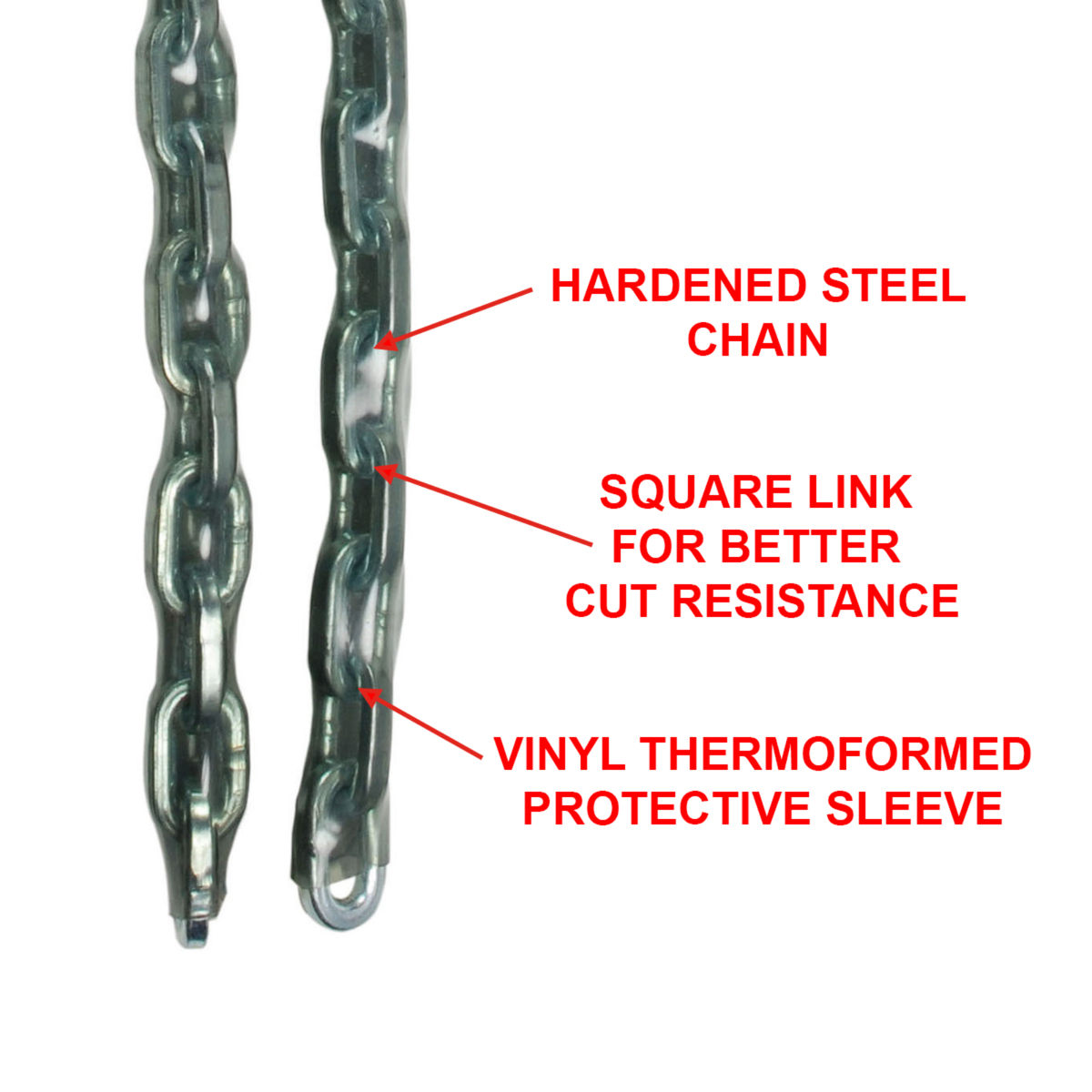 Master Lock Security Chain 8mm x 1m Steel Vinyl Protection - SuperSaverAU - view 2