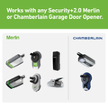 Merlin E840M Wireless Security Keypad for Garage Door Opener, Illuminated