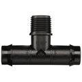 Pope 19mm x 15mm BSP Male Barbed Threaded Tee Black Irrigation