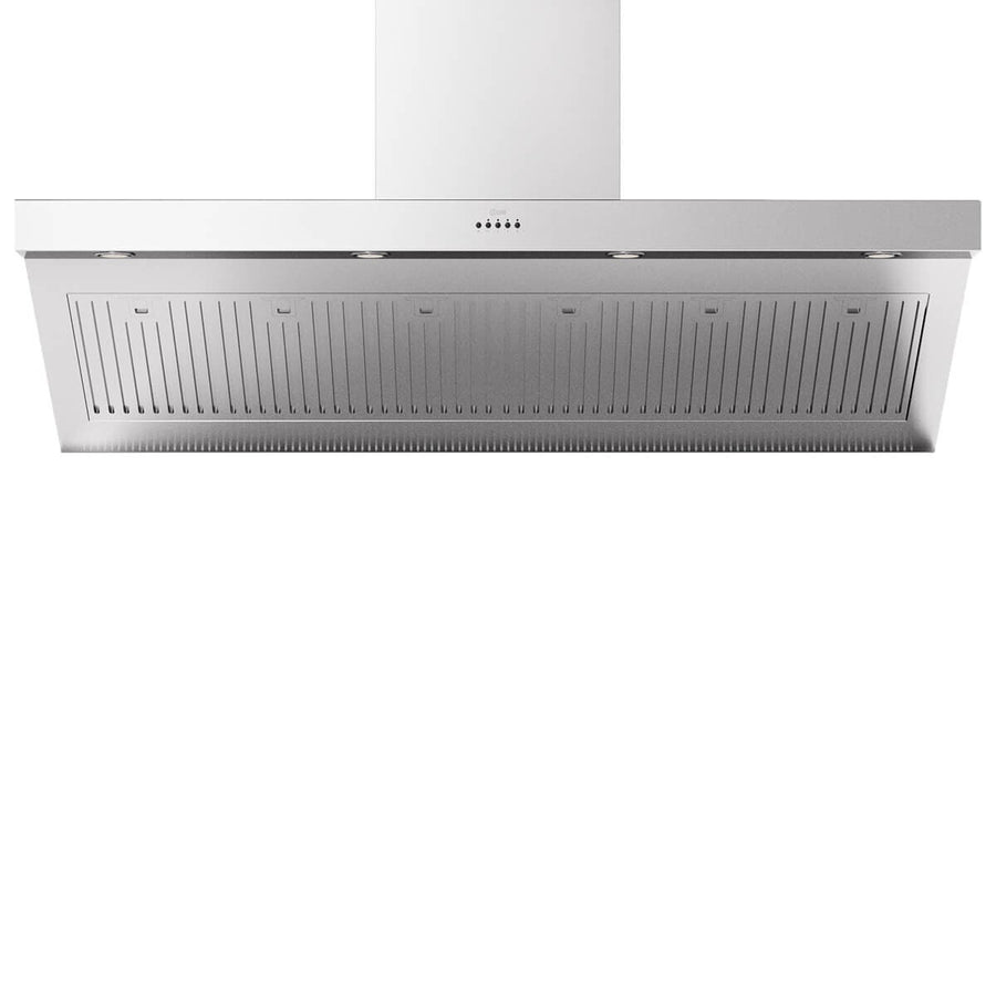 ILVE 150cm wall mounted canopy rangehood - stainless steel, 4 speeds, touch and remote control - AGQ150SS