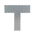 Carinya 200 x 200 x 60 x 50 x 1mm Galvanised Steel T-Shape Make-A-Bracket
