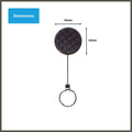 Titanium 900mm Pull Cord Key Reel - 90cm Retractable Nylon Cord - Steel Clip - SuperSaverAU - view 3