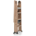 Foppapedretti Lascala 4 Wood Ladder - Solid Beechwood, Folds Flat to 17cm, 150kg Max Load - F9900360003