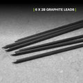 TRACER Lead Holster with 6 Graphite 2B Replacement Leads