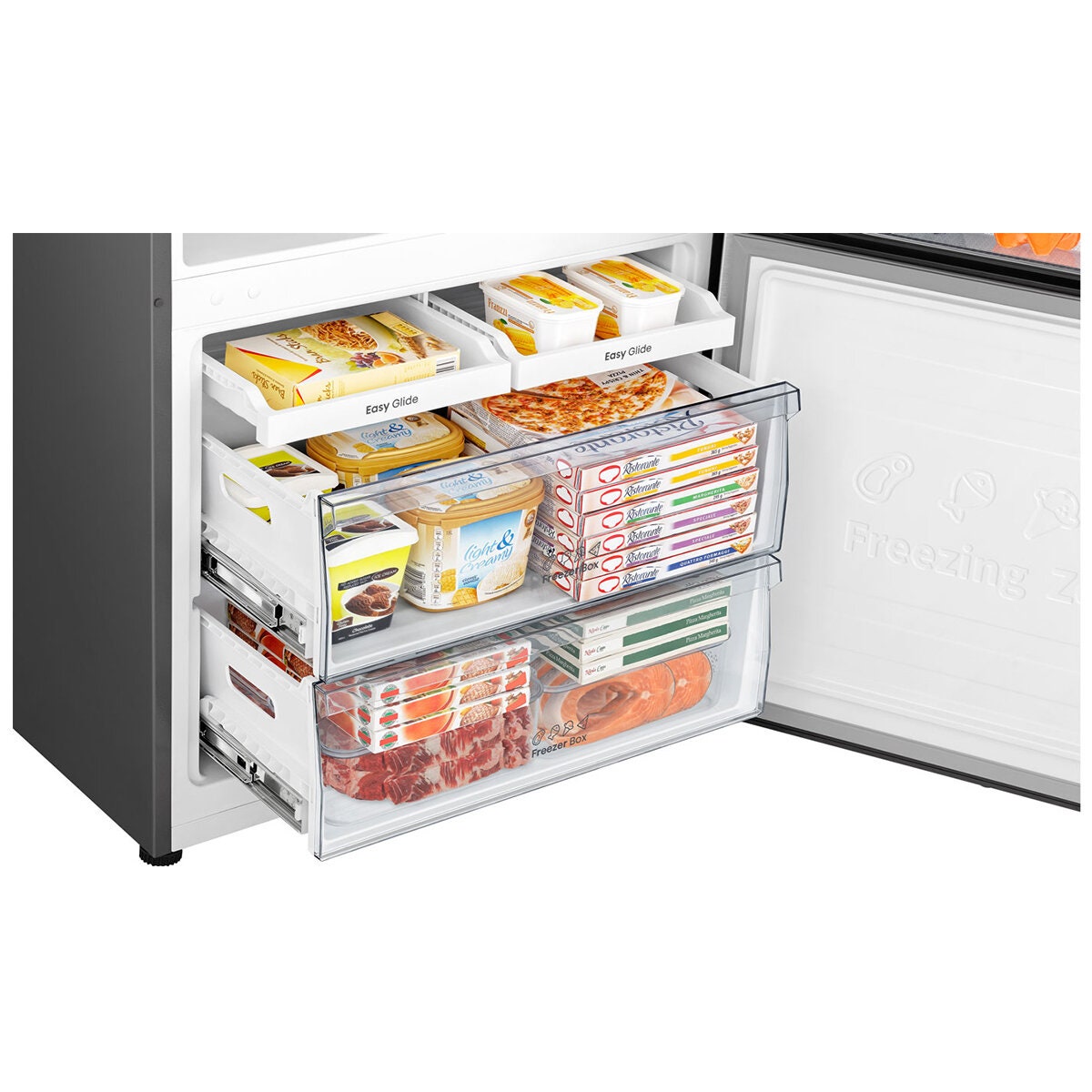 Hisense 503L PureFlat Bottom Mount Fridge - Stainless Steel, 4.5 Star Energy, Double Crispers - HRBM503S