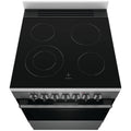Westinghouse 60cm Electric Freestanding Oven - Dark Stainless Steel, AirFry, Ceramic Cooktop - WFE646DSCB