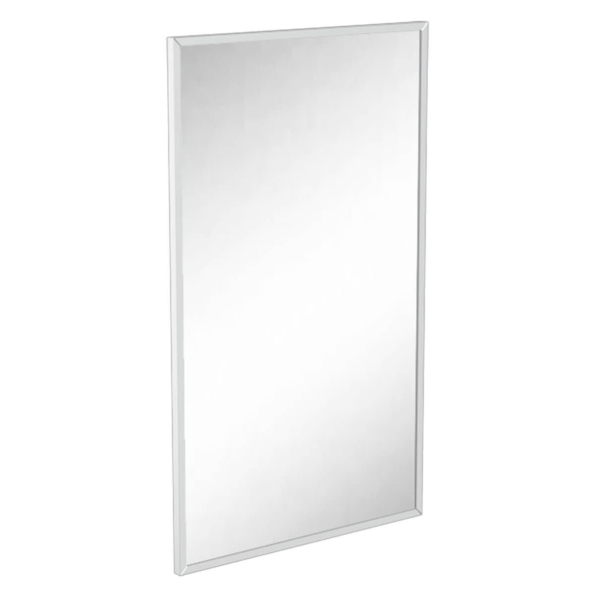 Metlam 600mm Stainless Steel Wall Framed Mirror - #304 Satin Stainless Steel Frame, Polished Welds - ML771_6