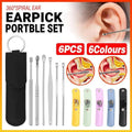 Ear Cleaning Tool Kit, Stainless Steel, Set of 6 - Yellow - view 2