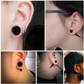 Ear Stretching Kit with Tapers and Plugs - Black Acrylic, 36 Piece Set - view 4