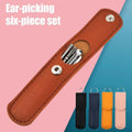 Ear Wax Removal Kit 6-Piece Stainless Steel with Pouch - Yellow - view 2