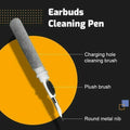 Earbuds Cleaning Pen with Brush for AirPods and Wireless Earphones - White - view 3