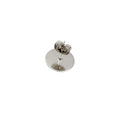 Earring Stud Posts with Flat Pads and Nut Backs - Small 4mm, Pack of 50 (50 x Pads and 50 x Backs)