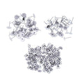 Earring Stud Posts with Nut Backs for DIY Jewellery - Large 8mm, Pack of 50 - view 5